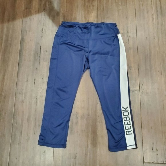 Reebok Pants - Reebok Blue Leggings Womens Size Medium Crossfit Yoga Gym Athletic Pants